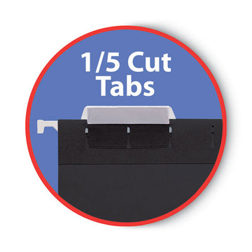 Smead® Colored Hanging File Folders, Letter Size, 1-5-cut Tab, Black, 25-box freeshipping - TVN Wholesale